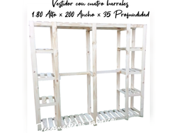 Vestidos XxL (4 barrales) 1.80*200*35