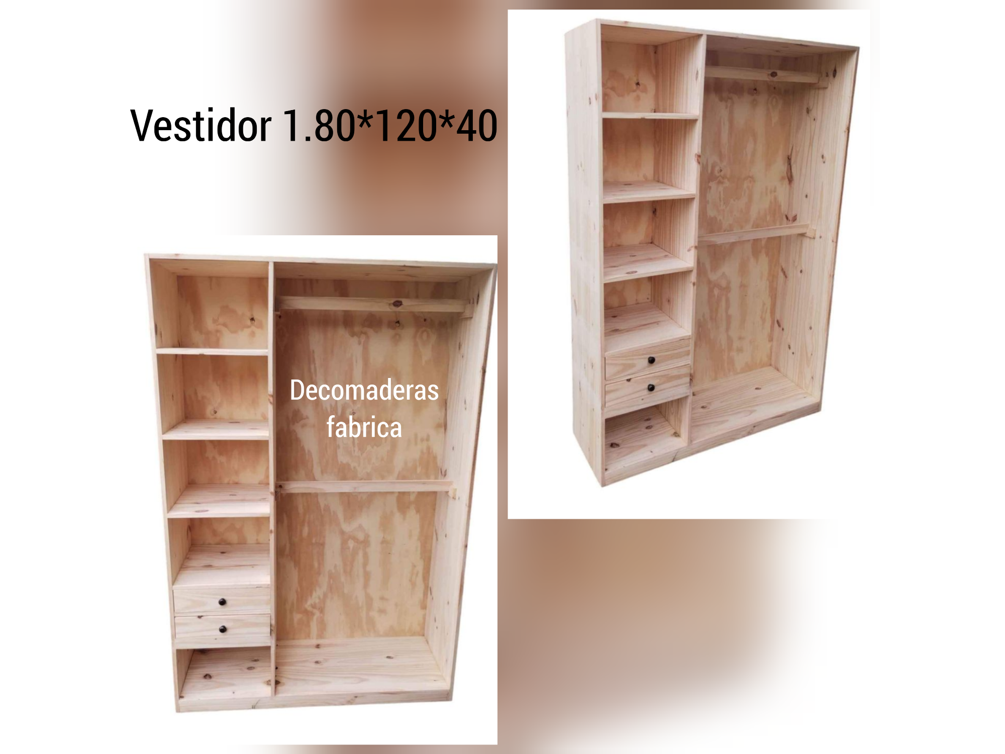 Vestidor placa RV 1.80*120*40