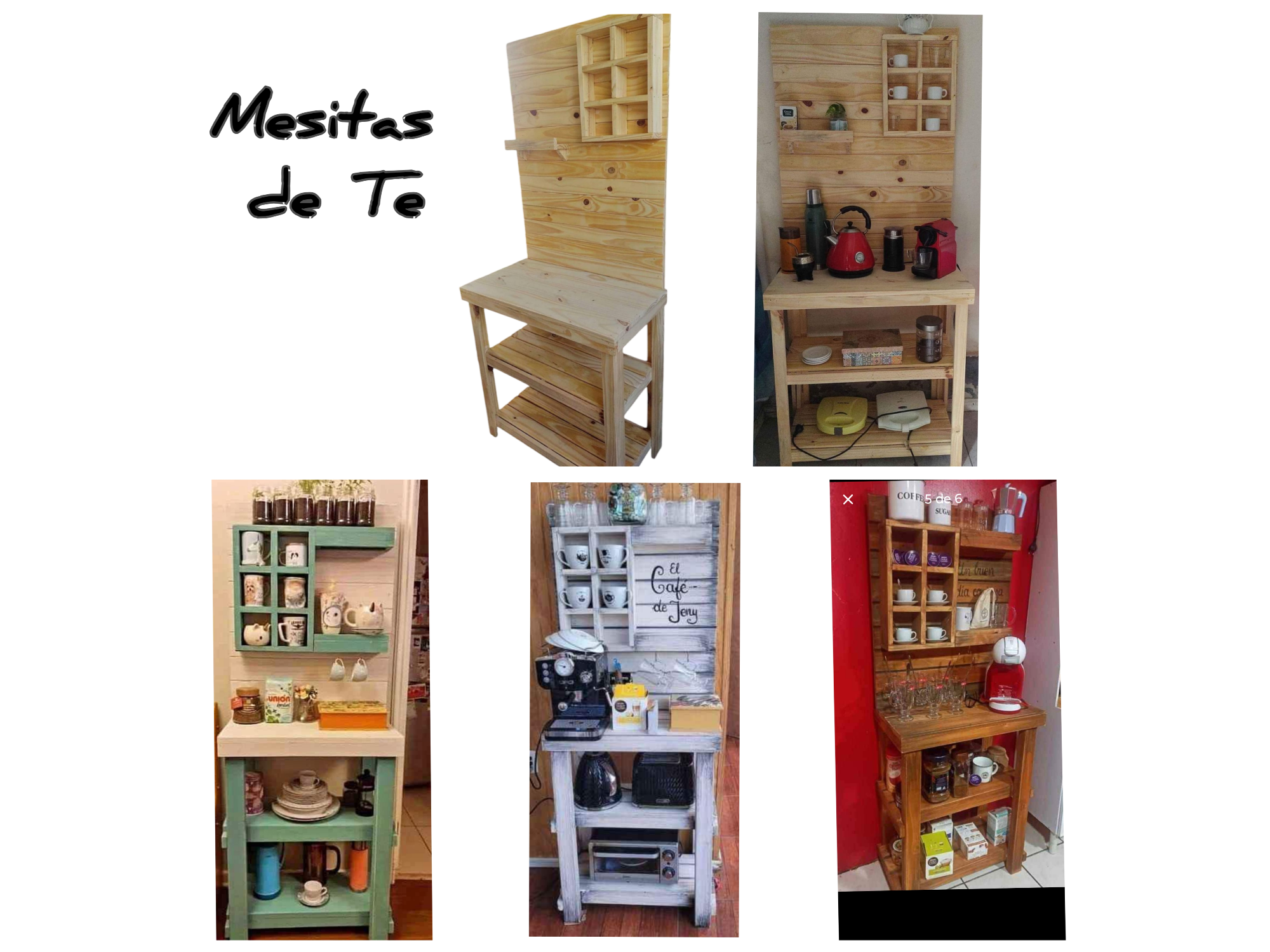 Medida de la mesa Mesita de te 80*80*30 altura con el panel 1.60