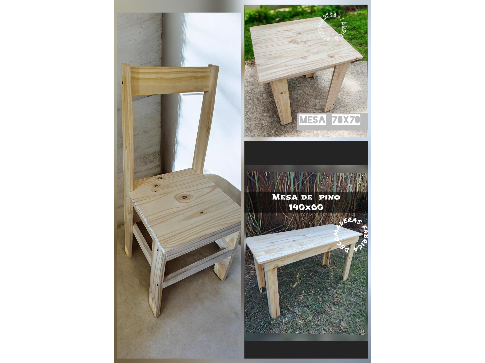 Promo mesa con 4 sillas