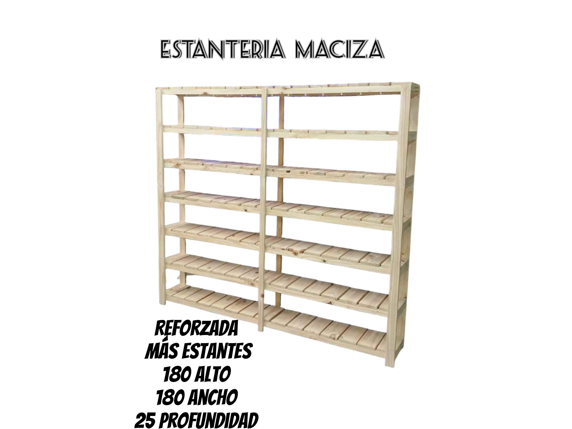 Estanteria placa 180*25*180
