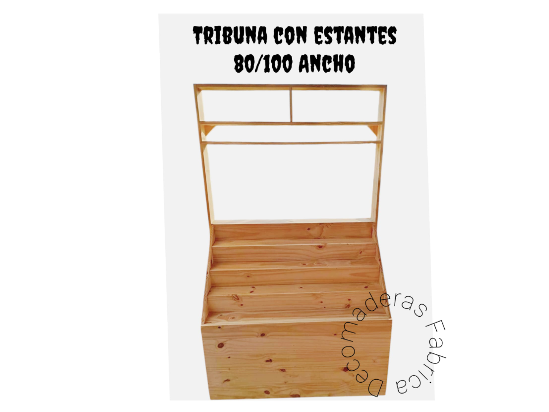 Tribuna con estante 100 ancho
