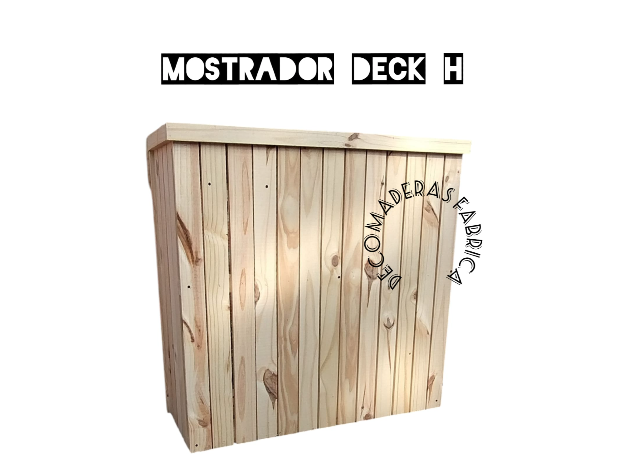 Mostrador  deck Av con cajón 100 Alto *100 largo *40