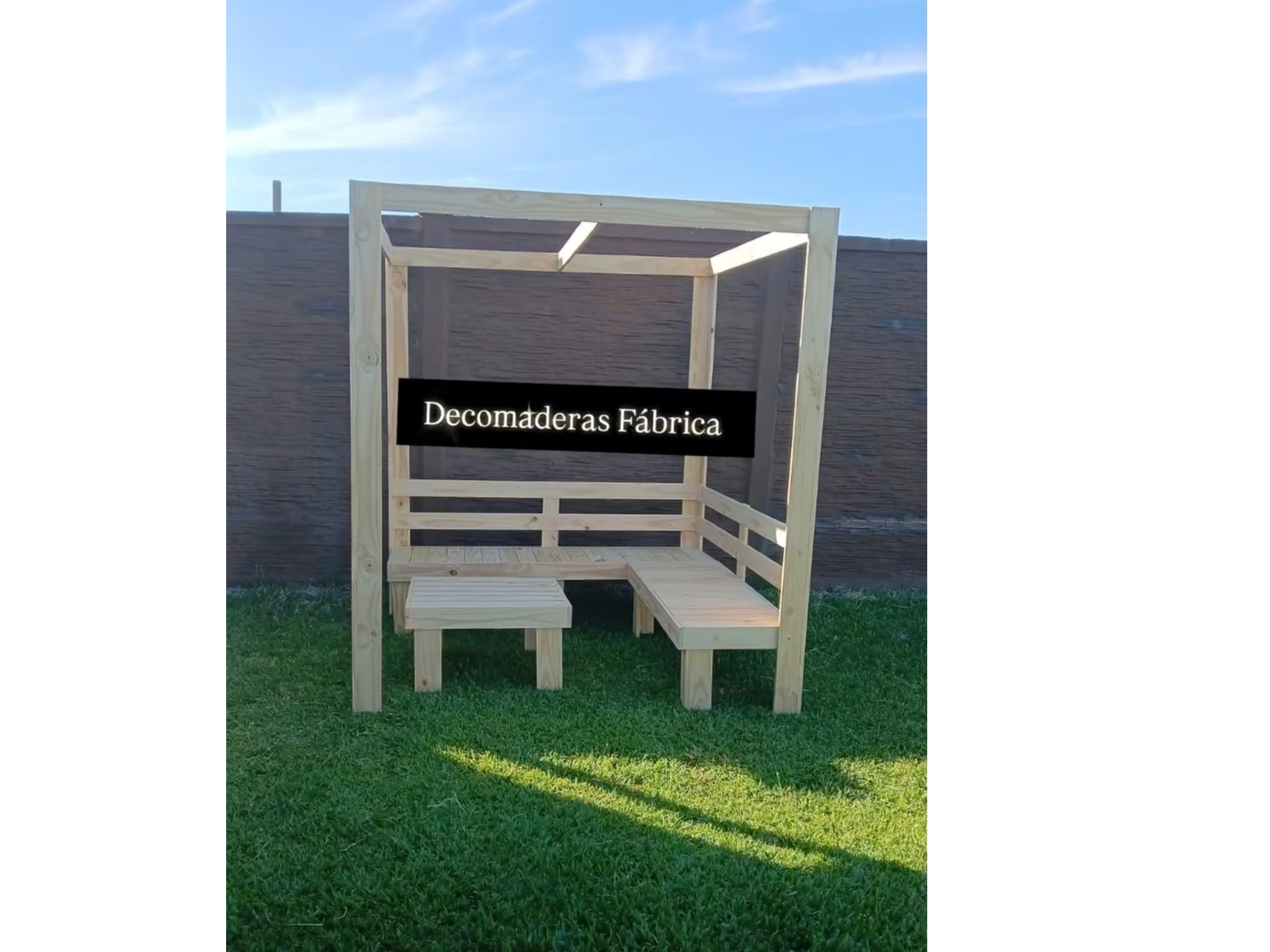 Pérgola living 180*180*190