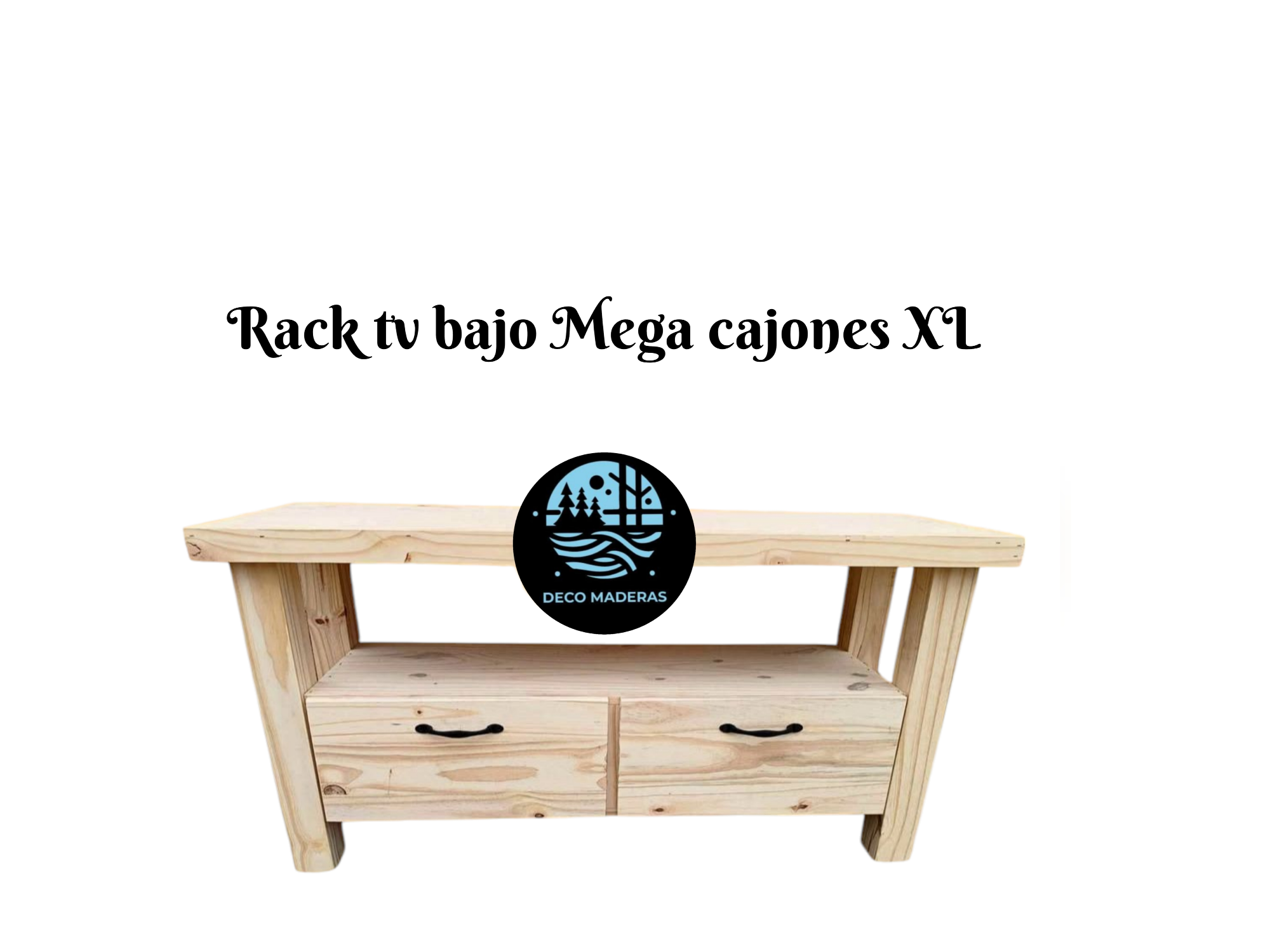 Rack tv  mega cajones XL ( 120 Largo 60 Alto 45 profundidad)