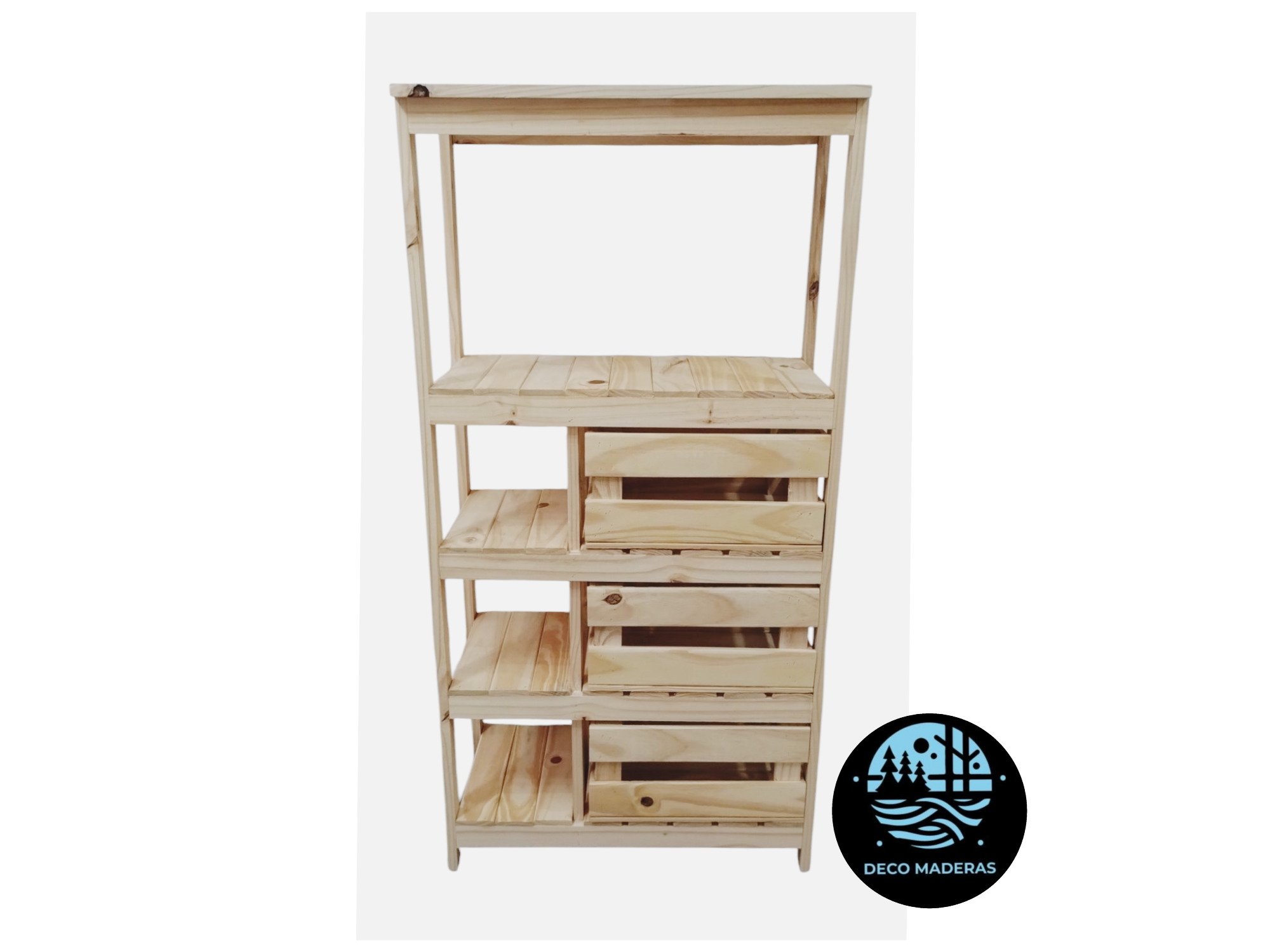 Organizador cocina con 3 canastos 1.30*66*35