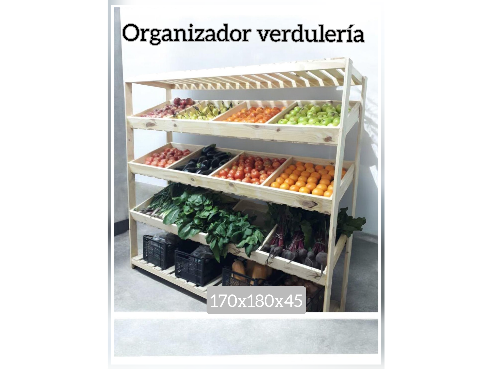 Organizador verdulería max 170x180x45