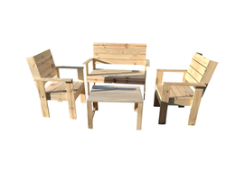 Set tres sillones y mesita