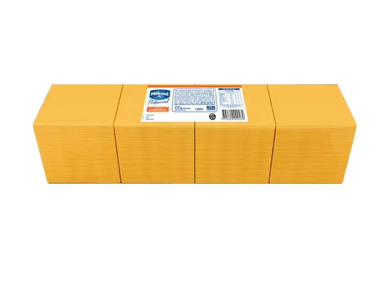 Barra de cheddar Milkaut x 192 fetas