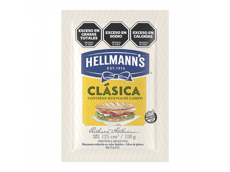 Sachet Mayonesa Hellmann's 118gr