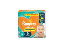 Pañal Pampers Babysan Talle G x 9 Unidades