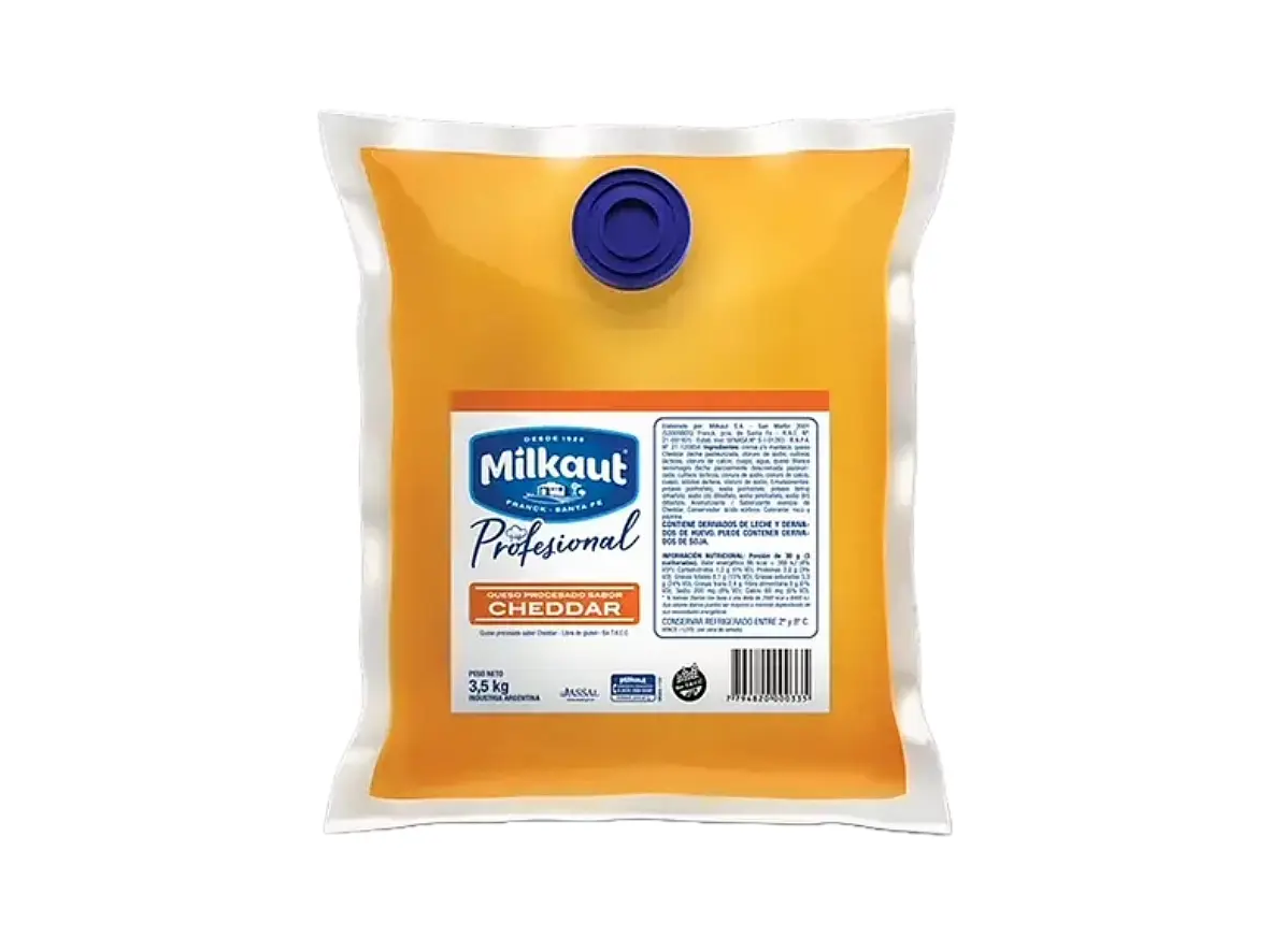 Queso Cheddar Liquido Milkaut X 3.5 Kg