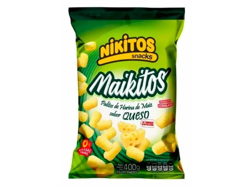 Nikito palito sabor a queso x 400 GRS.