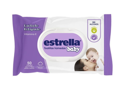 Toallitas Húmedas Estrella Baby Cuidado Relajante 50u