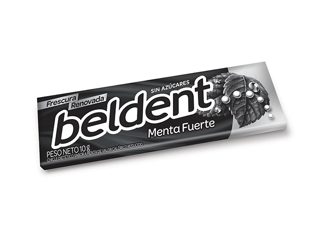 Chicle Beldent Menta Fuerte