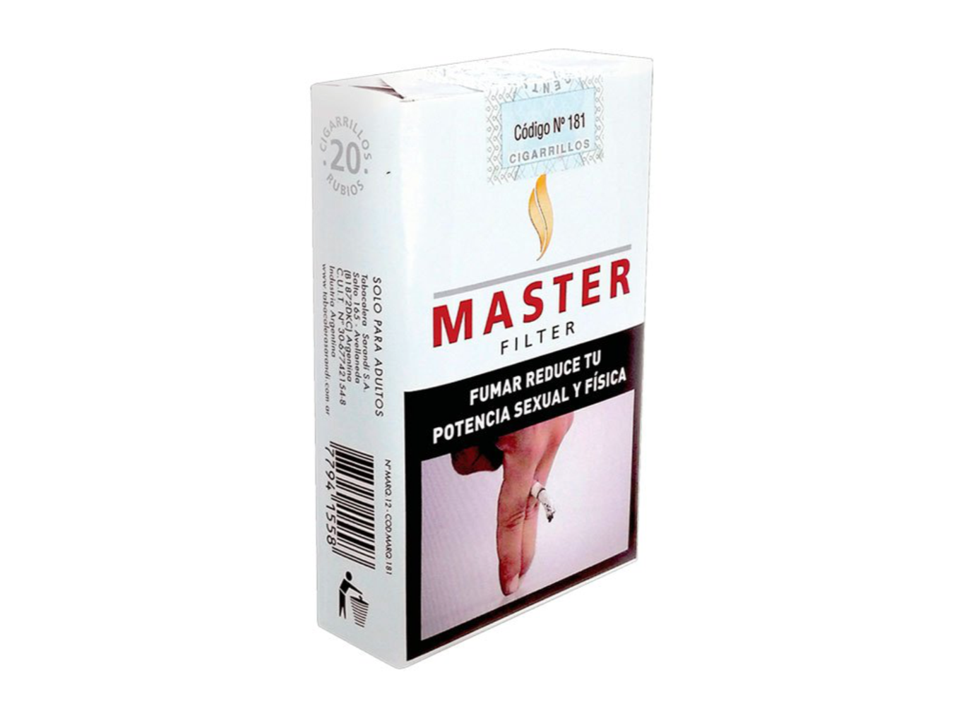 Cigarrillos Master Comun x 20 unidades