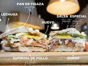 Suprema 574 en pan ciabatta *** de Lo de Carlitos-Lanus