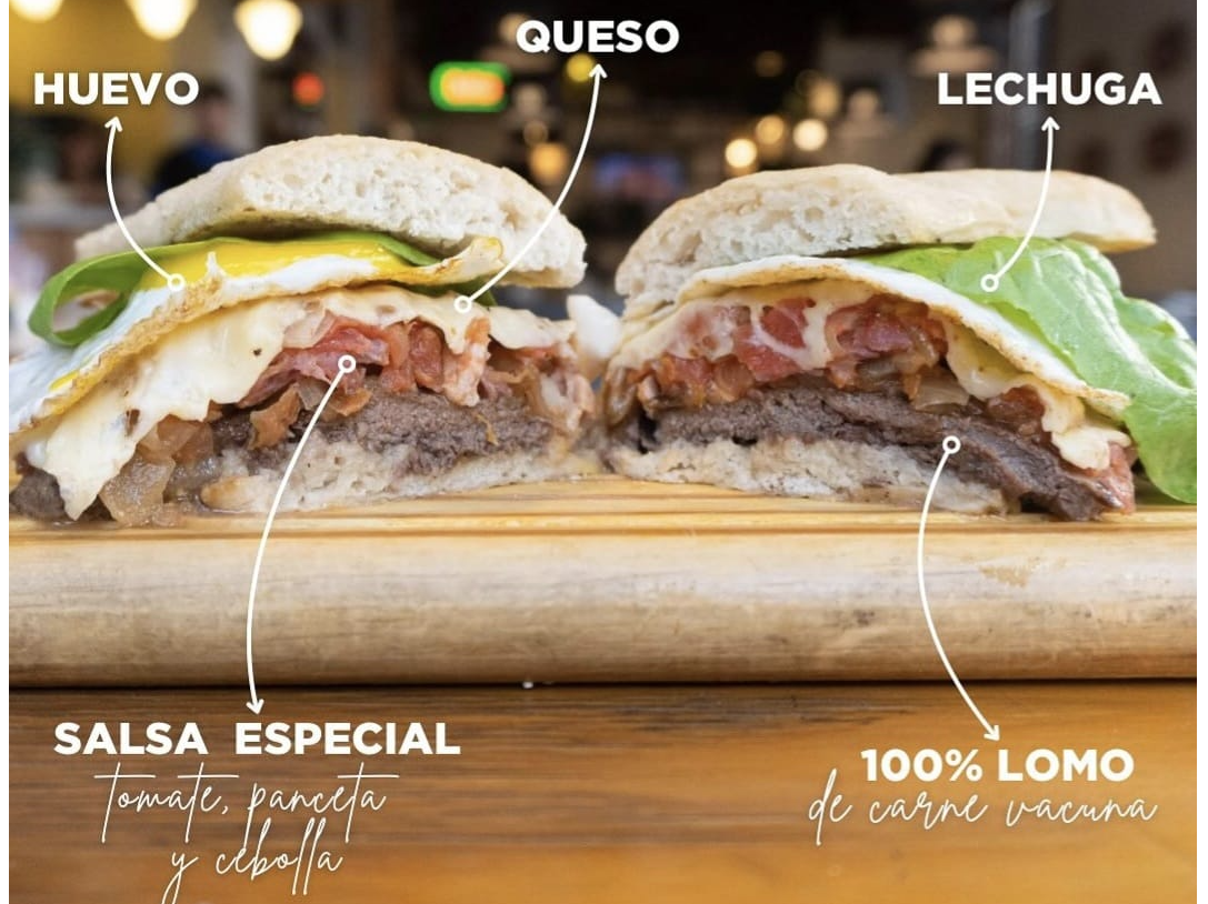 Lomito 39 en pan ciabatta ***