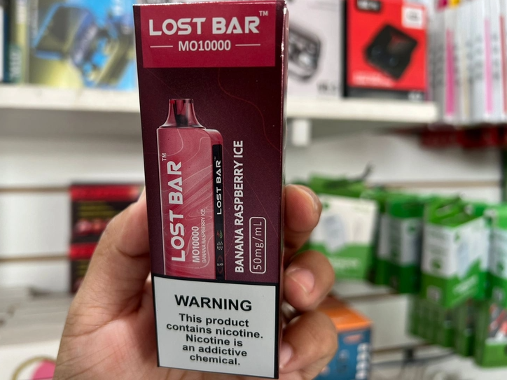 VAPER DE 10MIL / 15MIL PUFFS "LOST BAR" - SABORES DISPONIBLES: *BANANA Y FRAMBUESA *DURAZNO *ARANDANOS * PIÑA   COD.: 1332