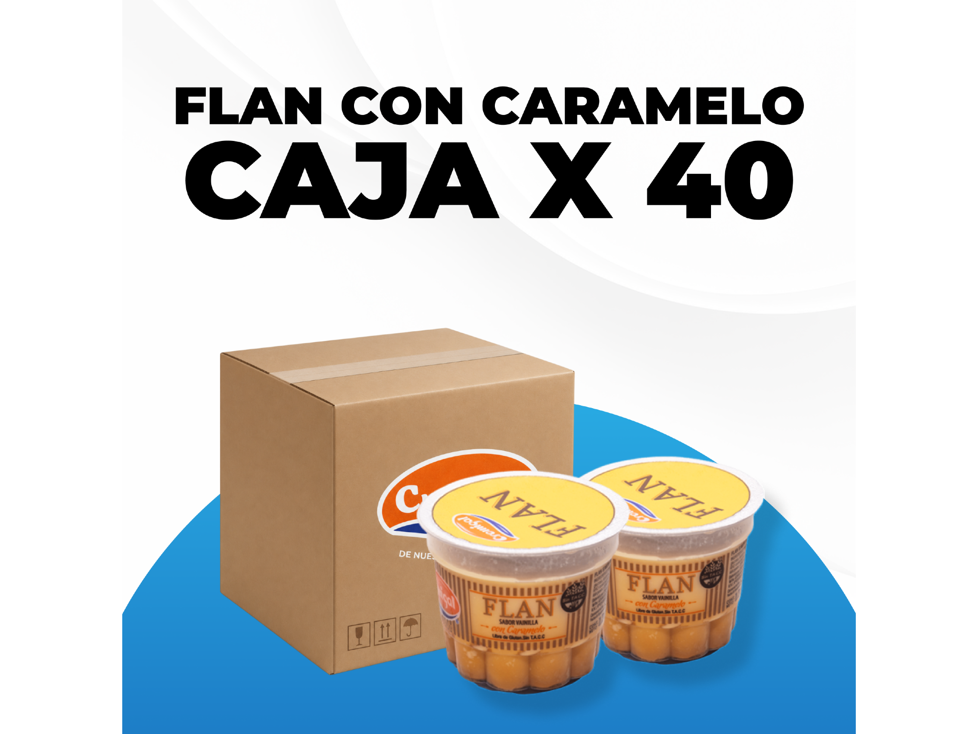 FLAN VAINILLA CON CARAMELO
