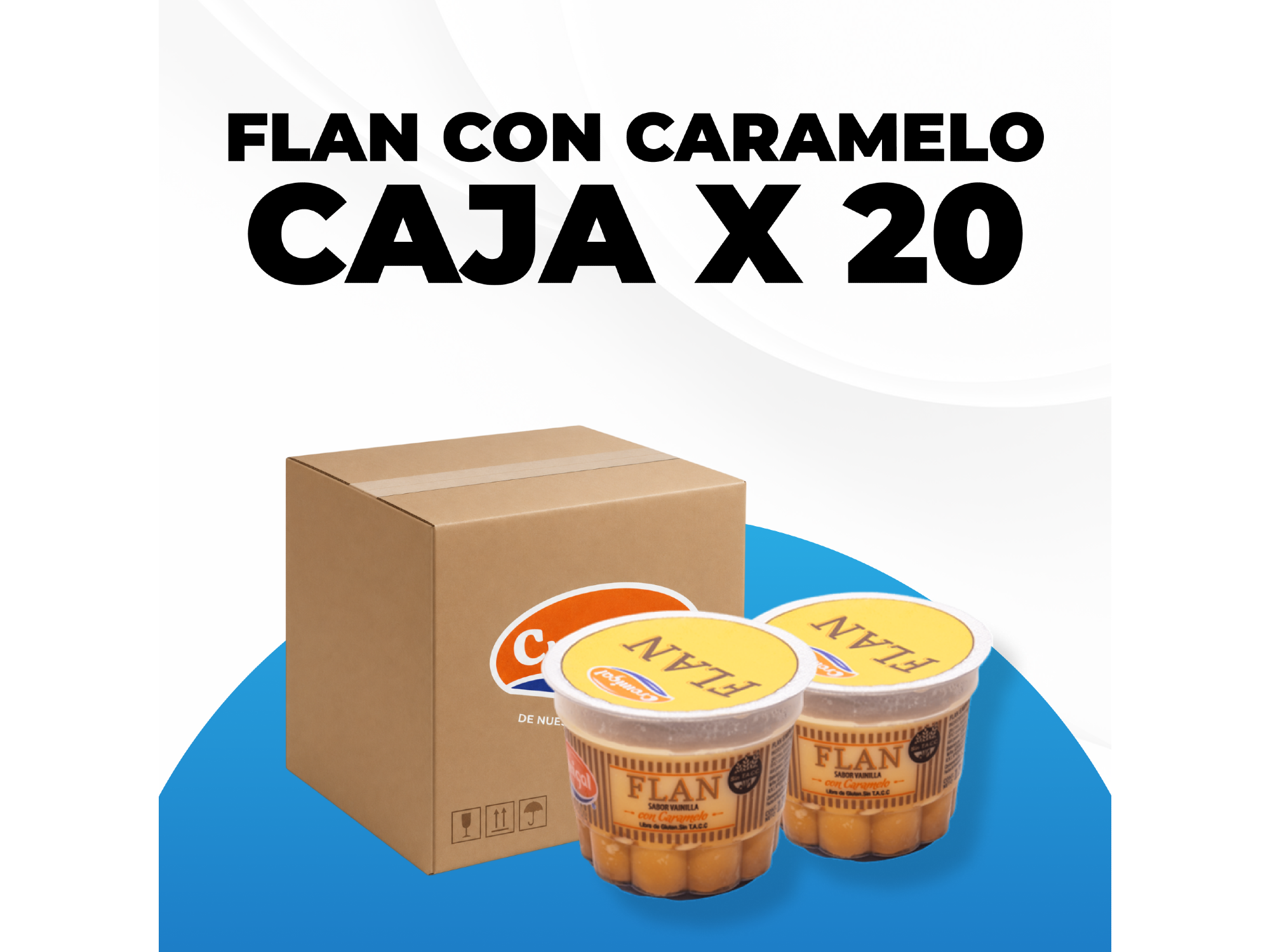 FLAN VAINILLA CON CARAMELO