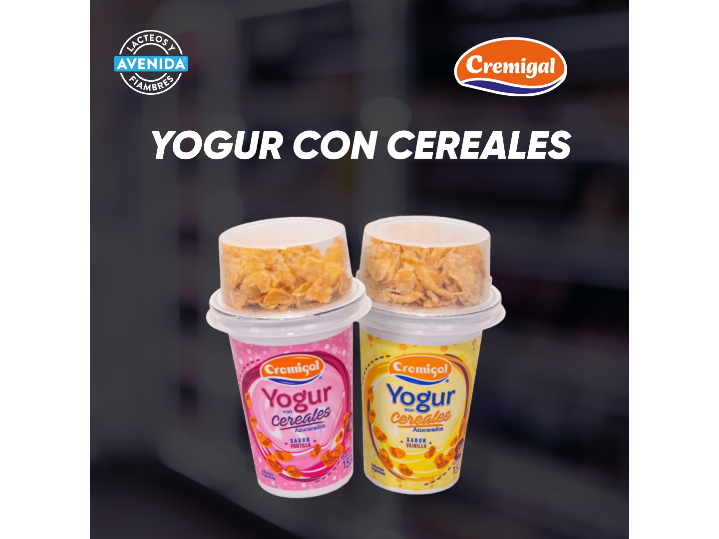 YOGUR X 3U  C/CEREALES O ARITOS FRUTALES