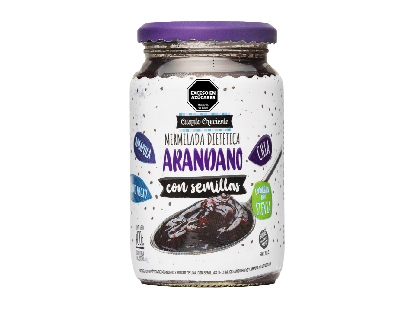 Cuarto creciente arandano con chia