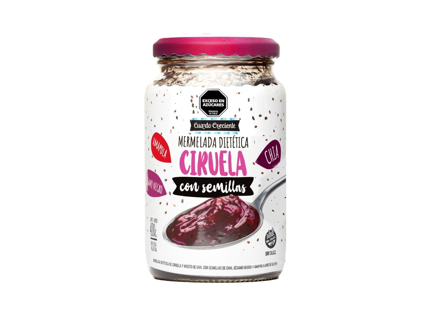 Cuarto creciente ciruela con chia