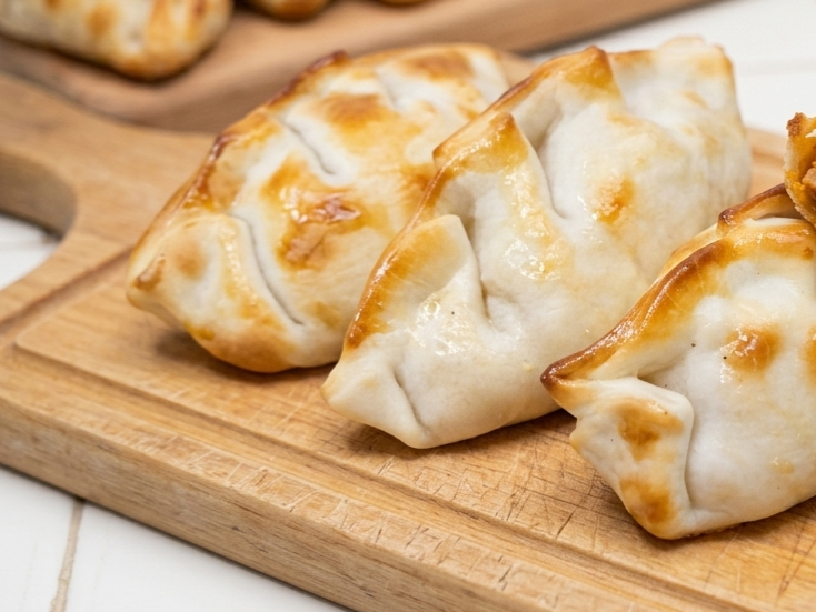 Roquefort, jamón y cebolla