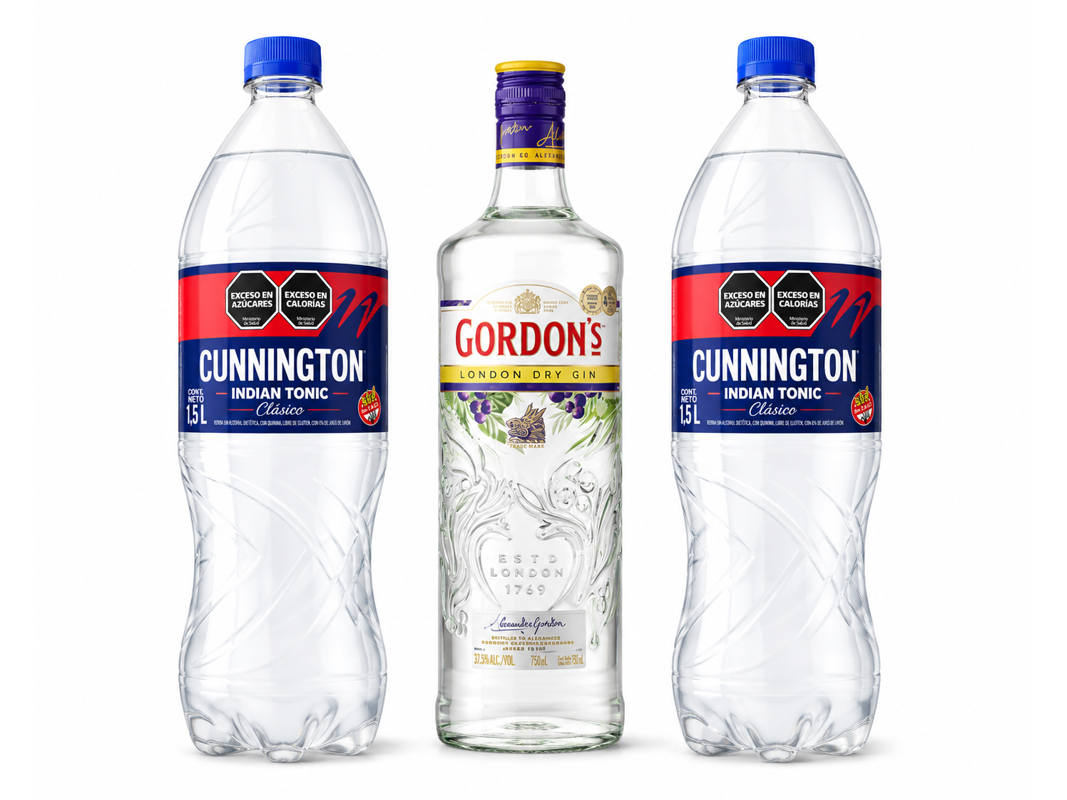 Gin Gordons + 2 Tonicas 1.5L