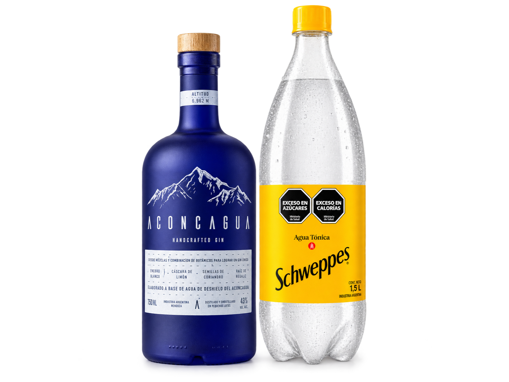Gin Aconcagua + Schweppes 1.5L