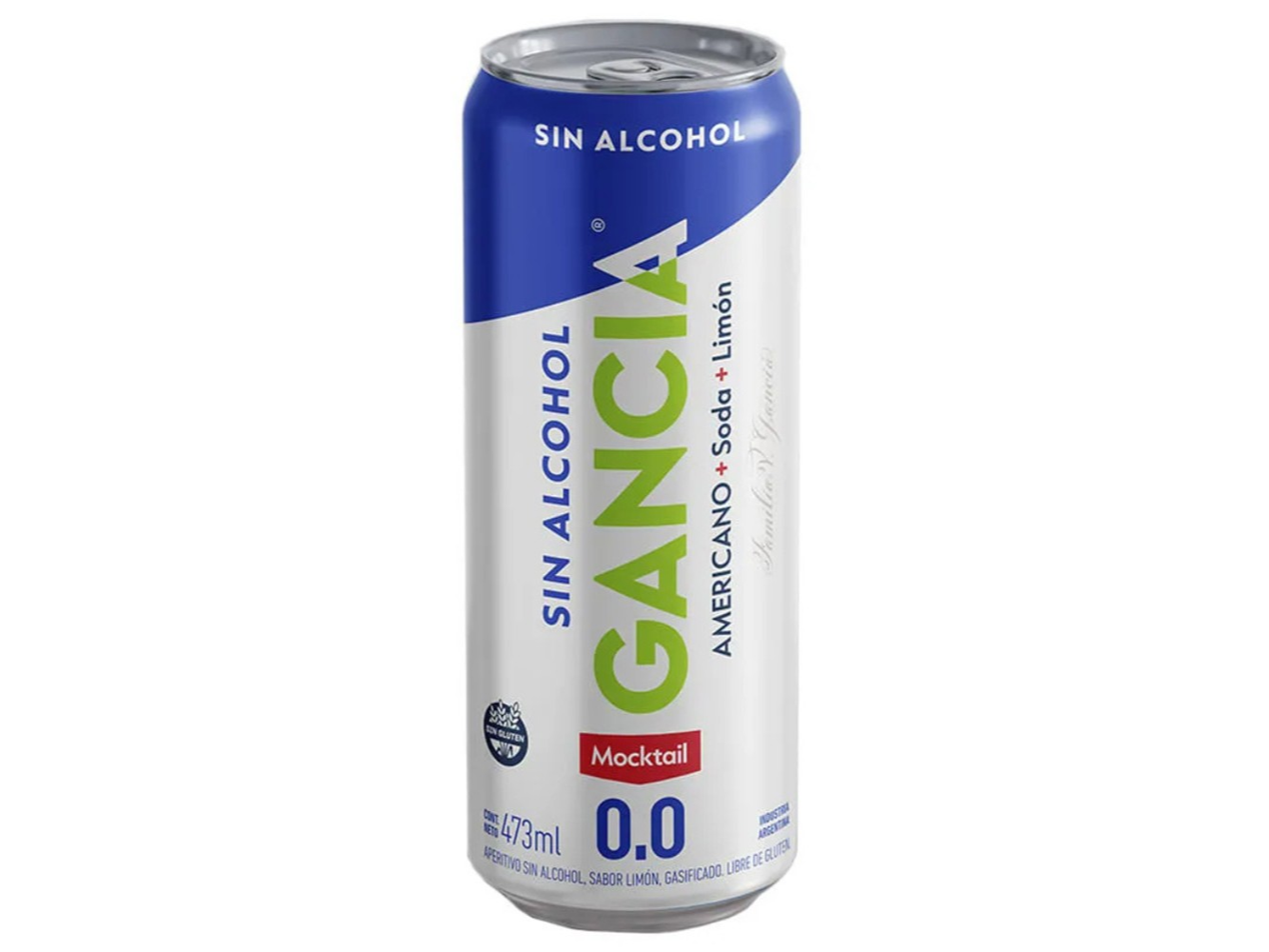 Gancia sin Alcohol Aperitivo Lata 473 ml