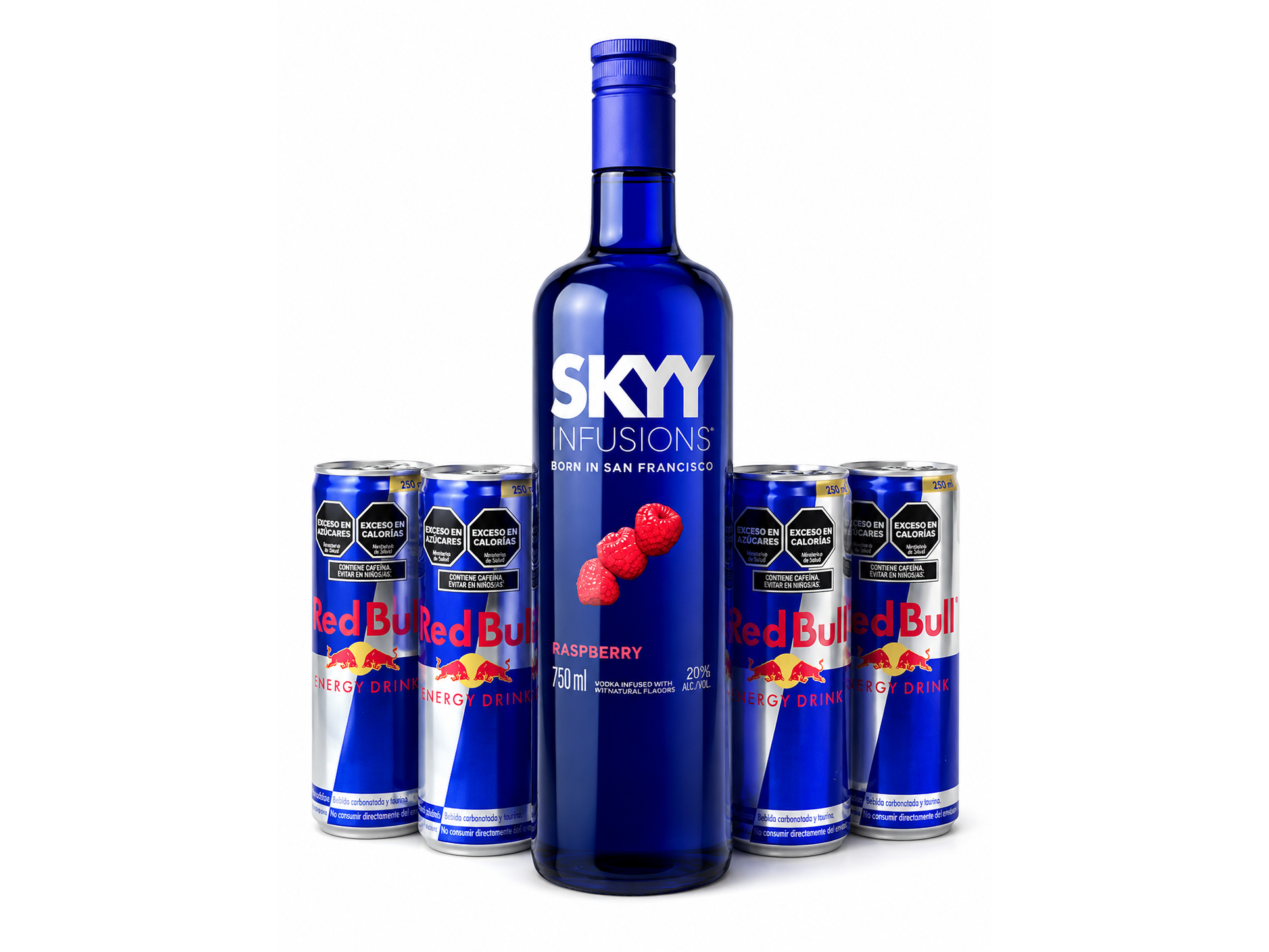 Promo Skyy Sabor + 4 Red Bull