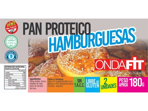 PAN DE HAMBURGUESA PROTE