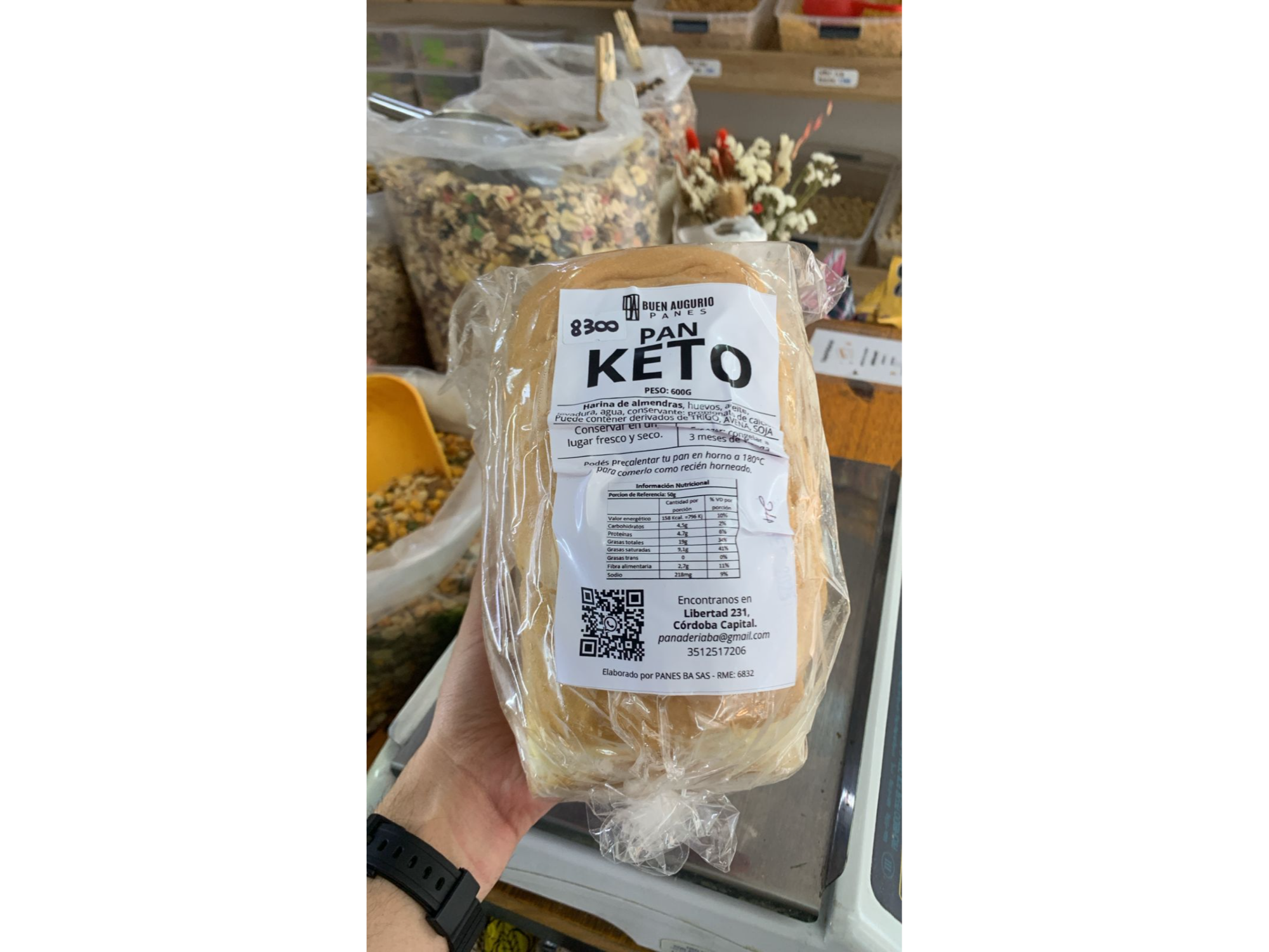 PAN KETO BUEN AUGURIO