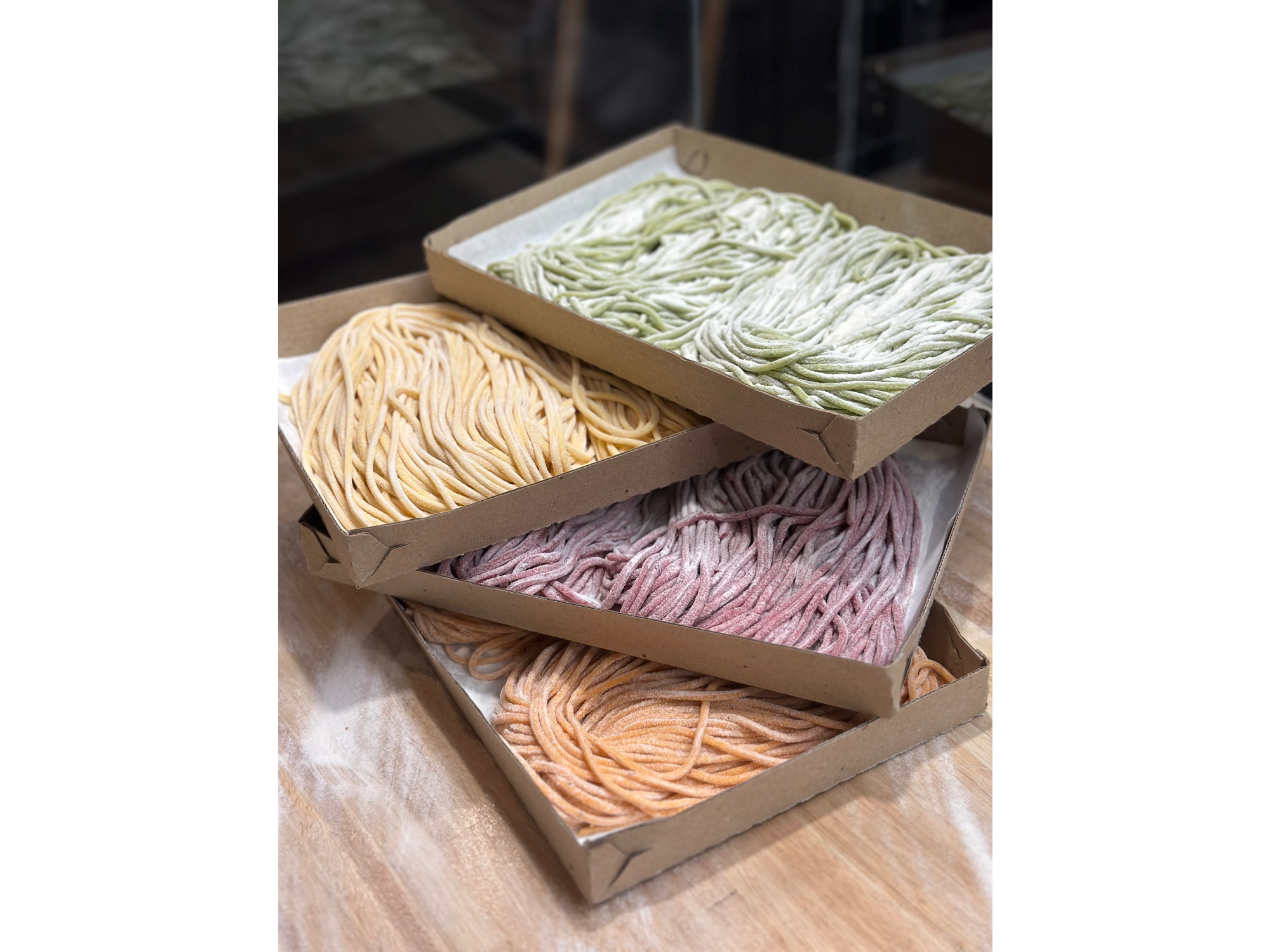 Fetuccini de espinaca