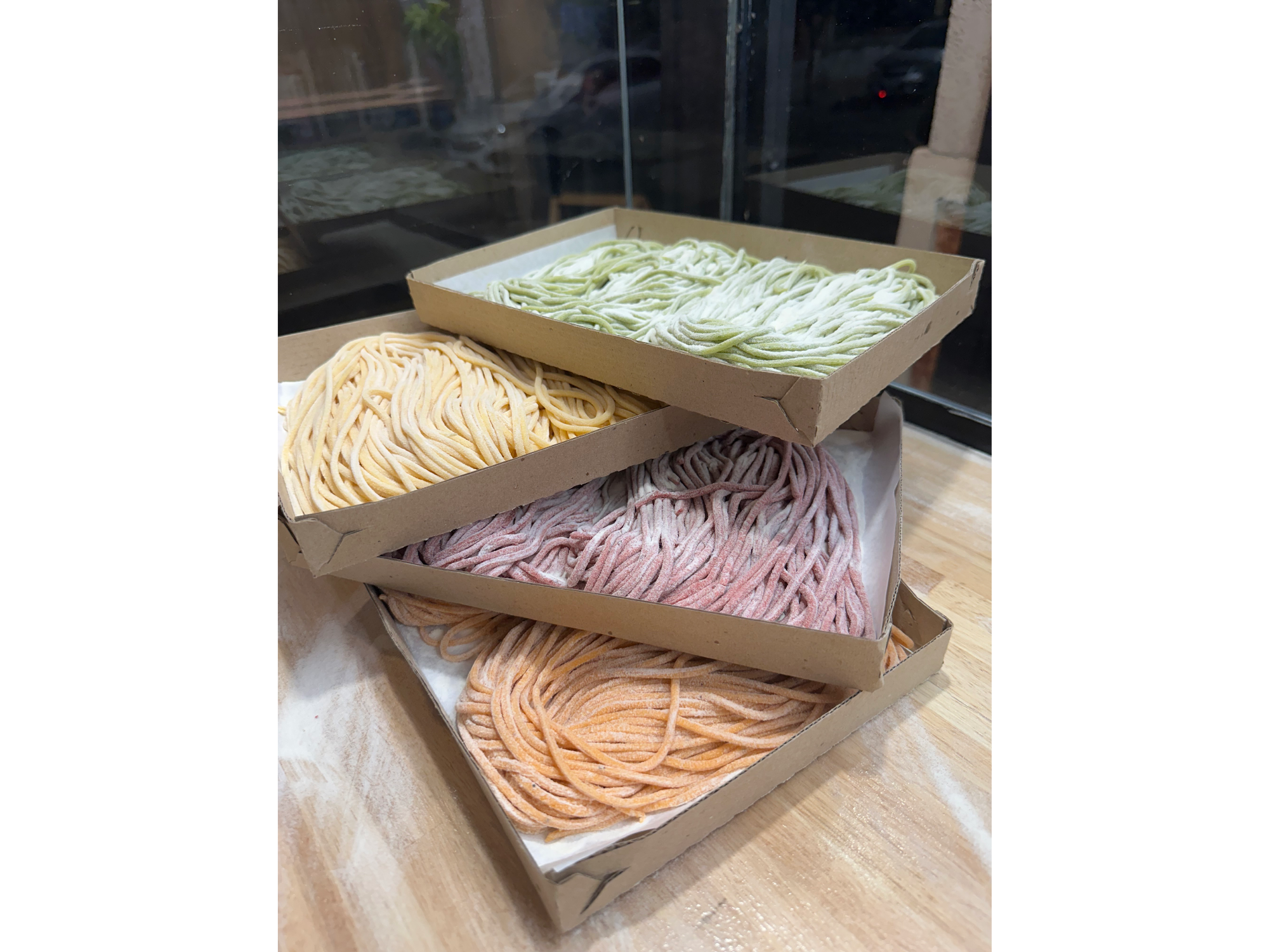 Fetuccini de morron asado
