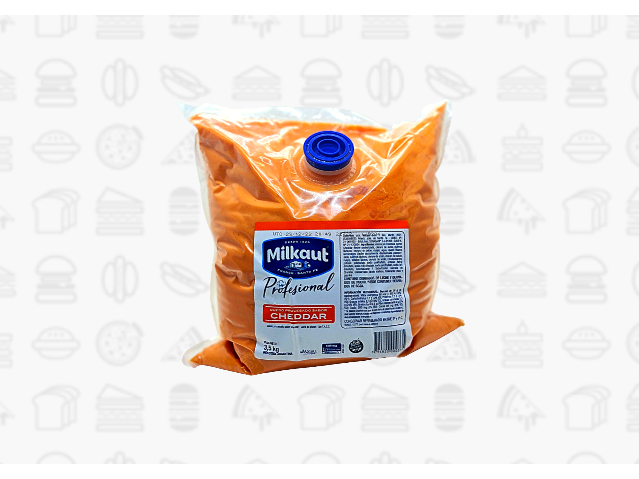 CHEDDAR POUCH TONADITA 3,5 KG