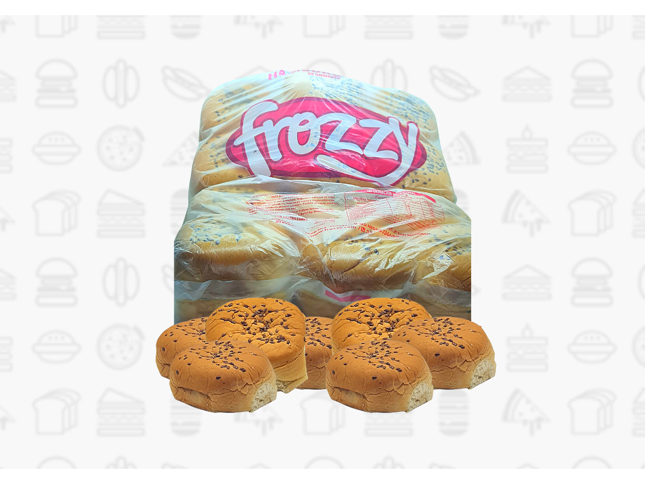 PAN HAMBURGUESA FROZZY 12 U