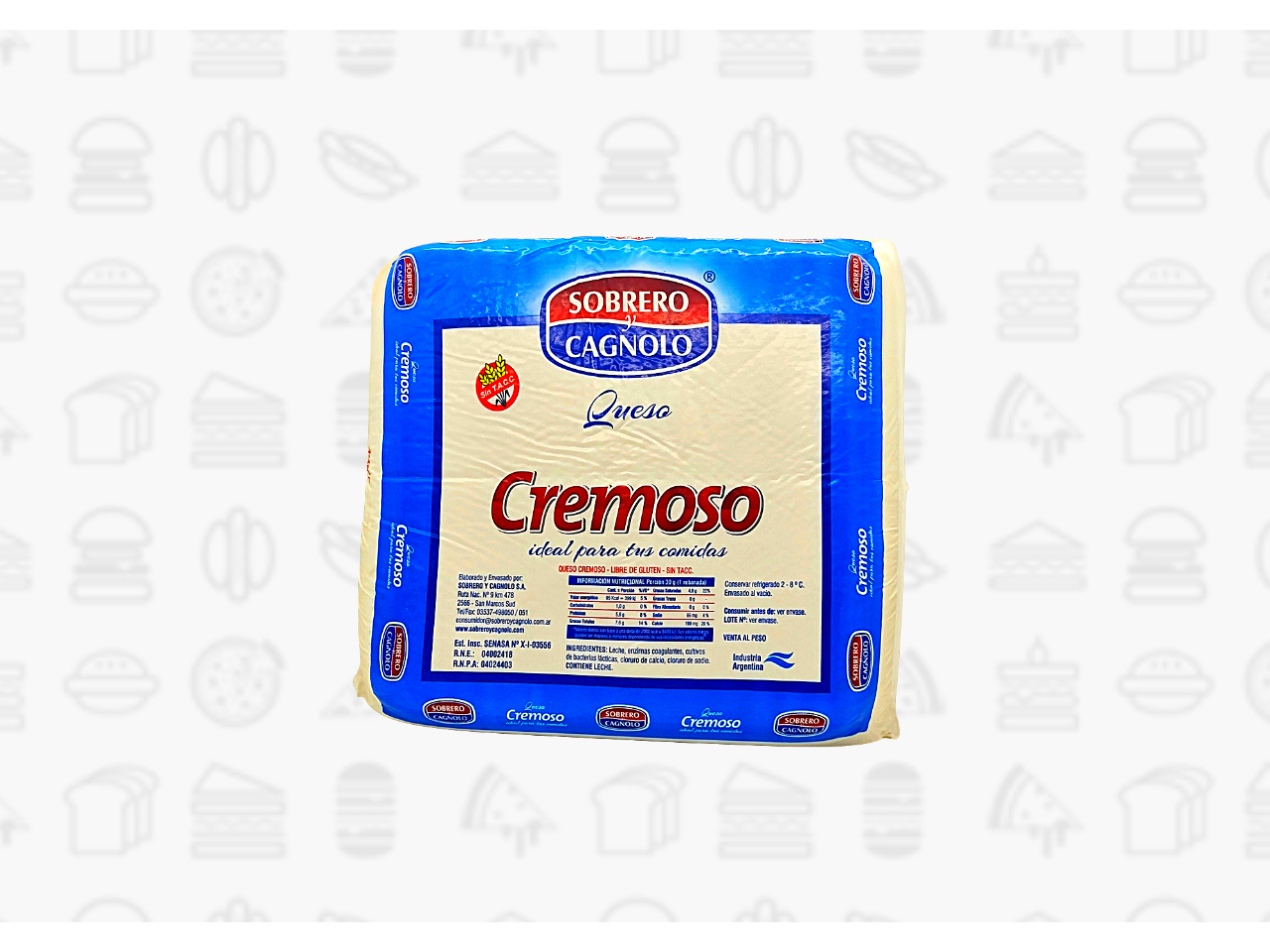 QUESO CREMOSO SOBRERO x KILO