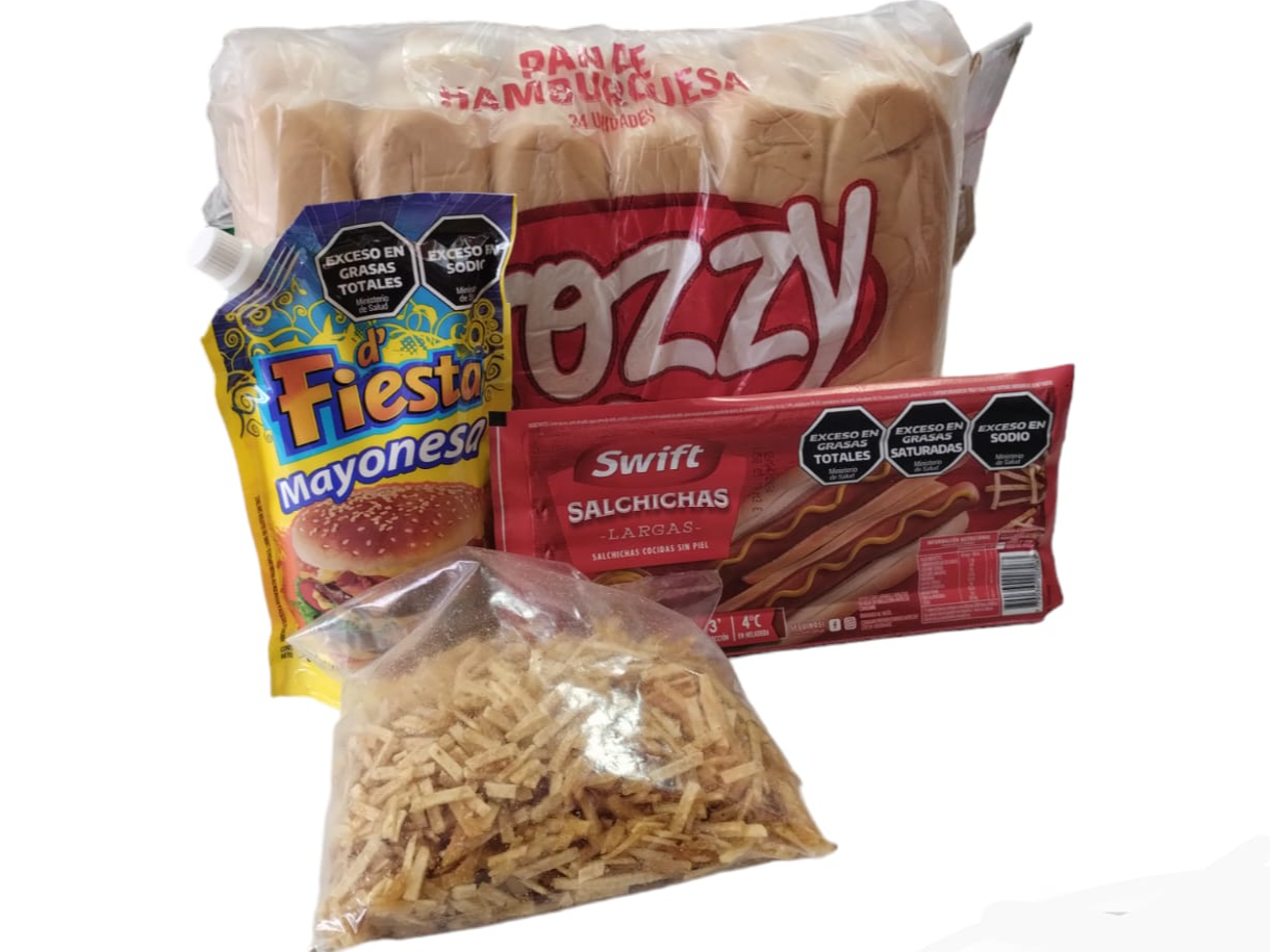 PROMO SUPER PANCHO X 12 UNIDADES (CON LLUVIA DE PAPAS)