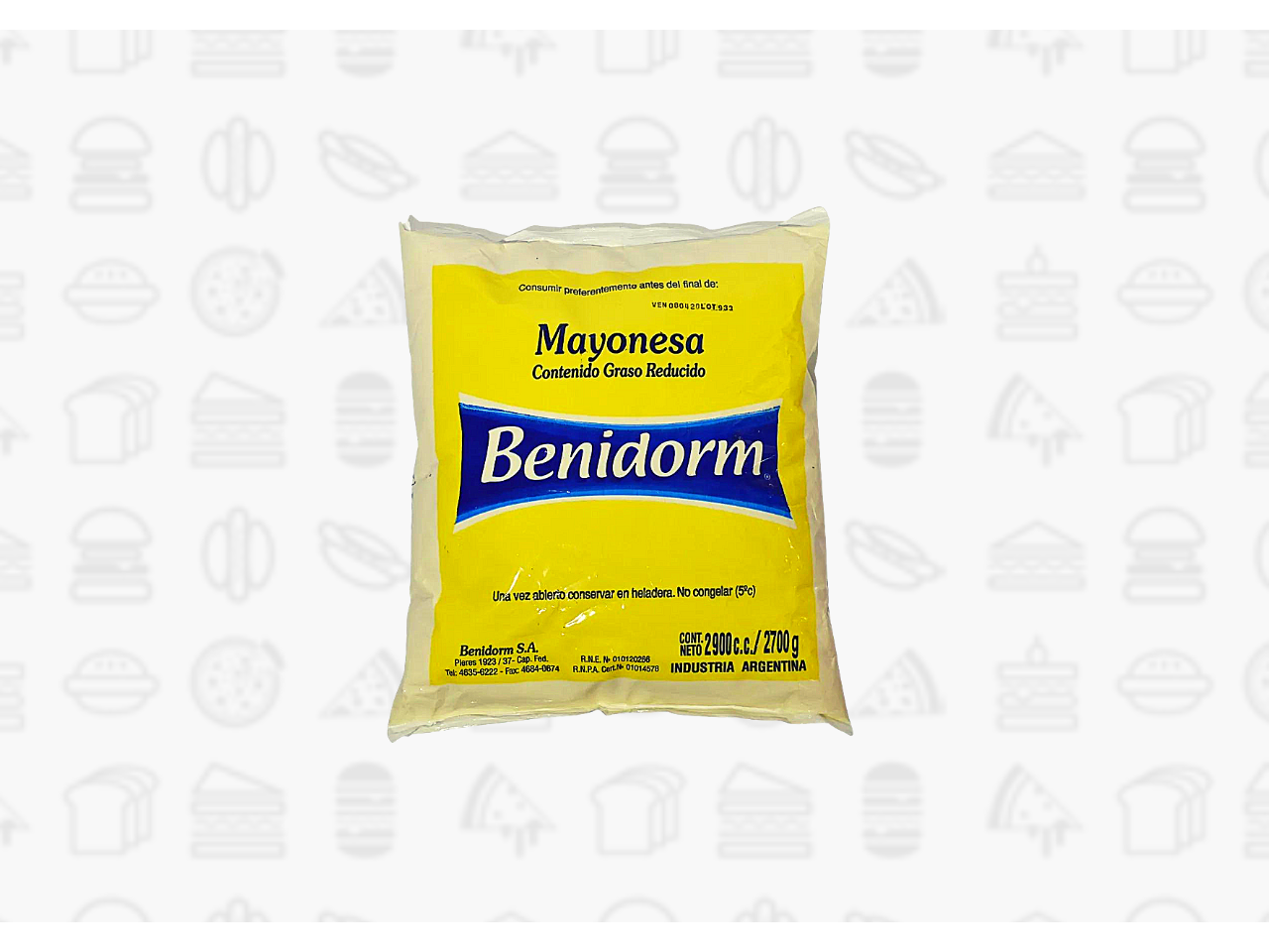 MAYONESA BENIDORM 3 Kg