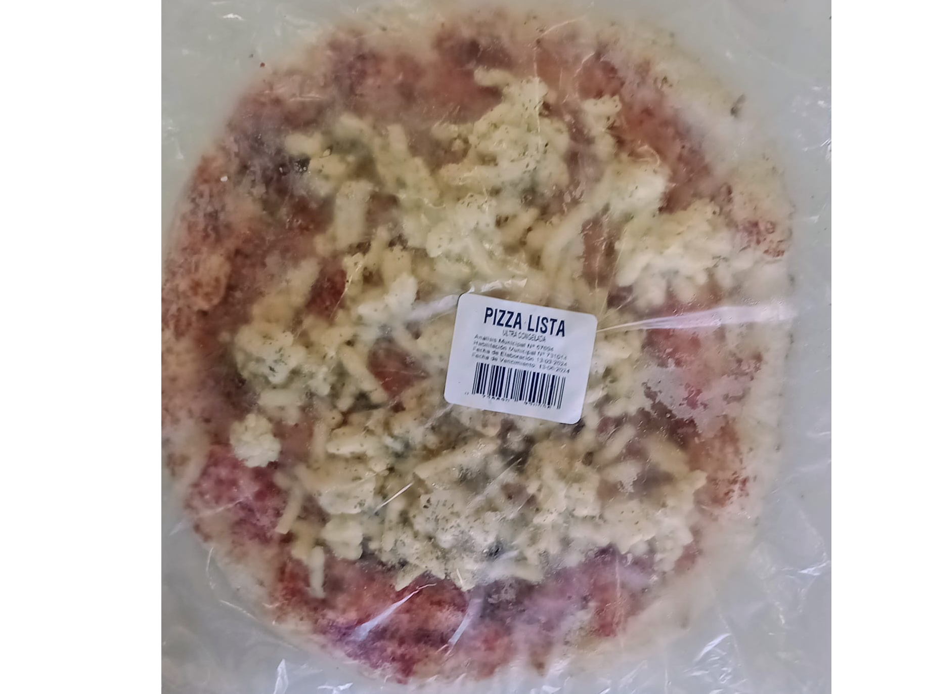 PIZZA CONGELADA MASA MADRE