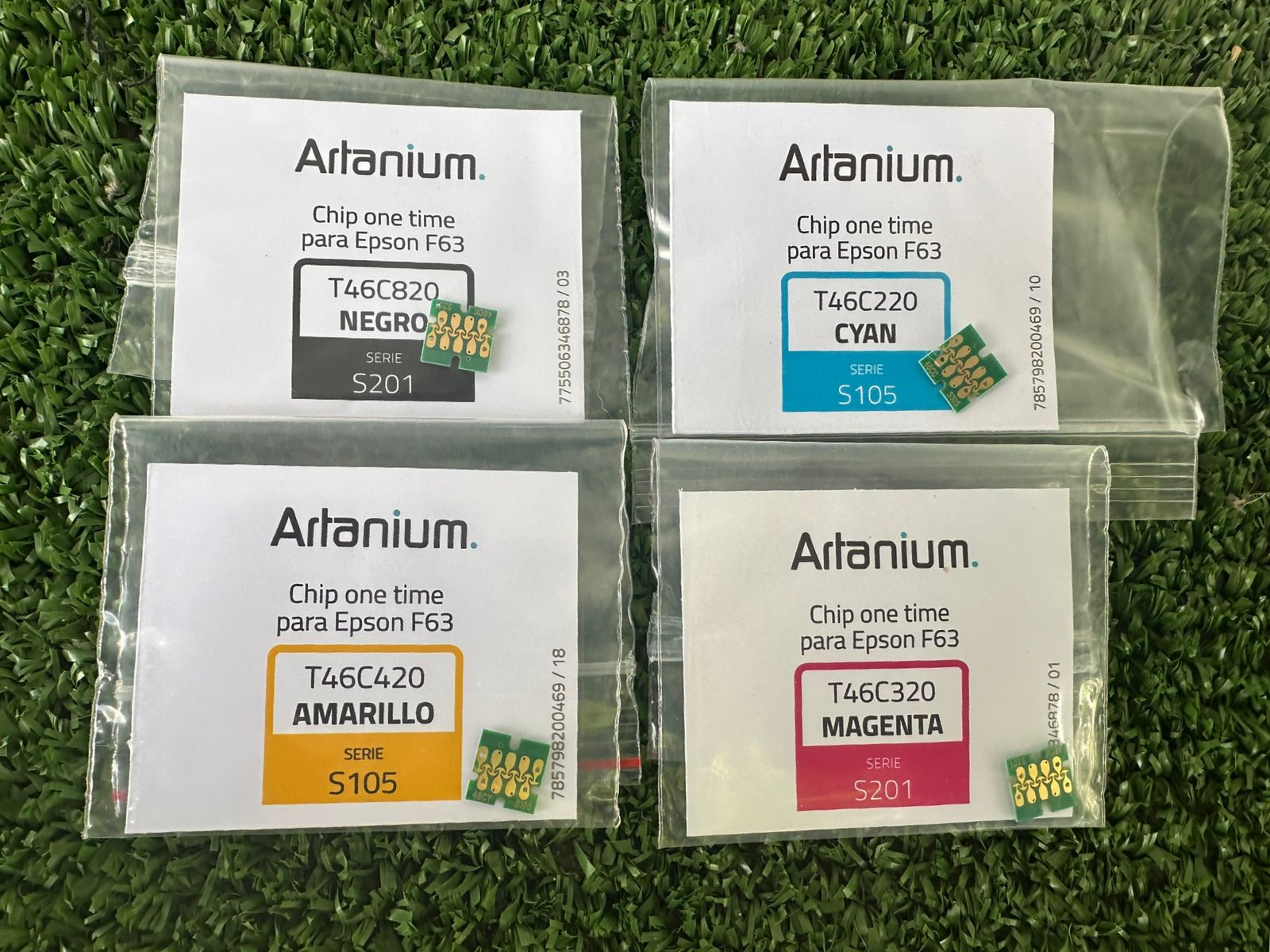 Kit Chips EPSON F63 X 4