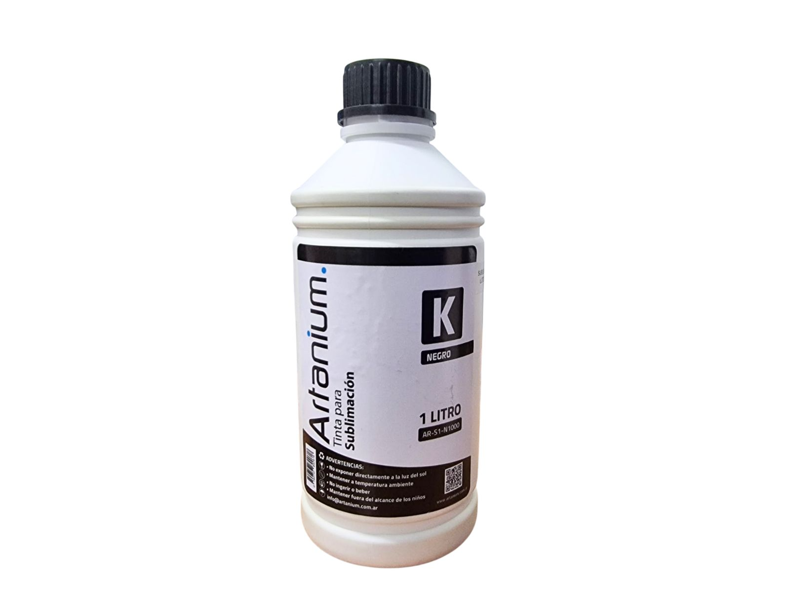 Tinta Sublimacion Artanium Negra x 1 LITRO.