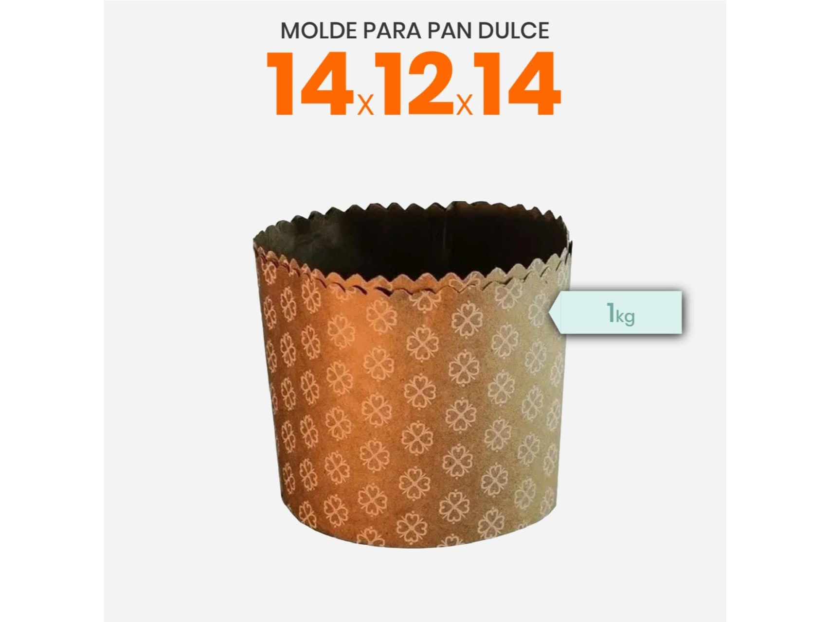 Molde pan dulce x1kg