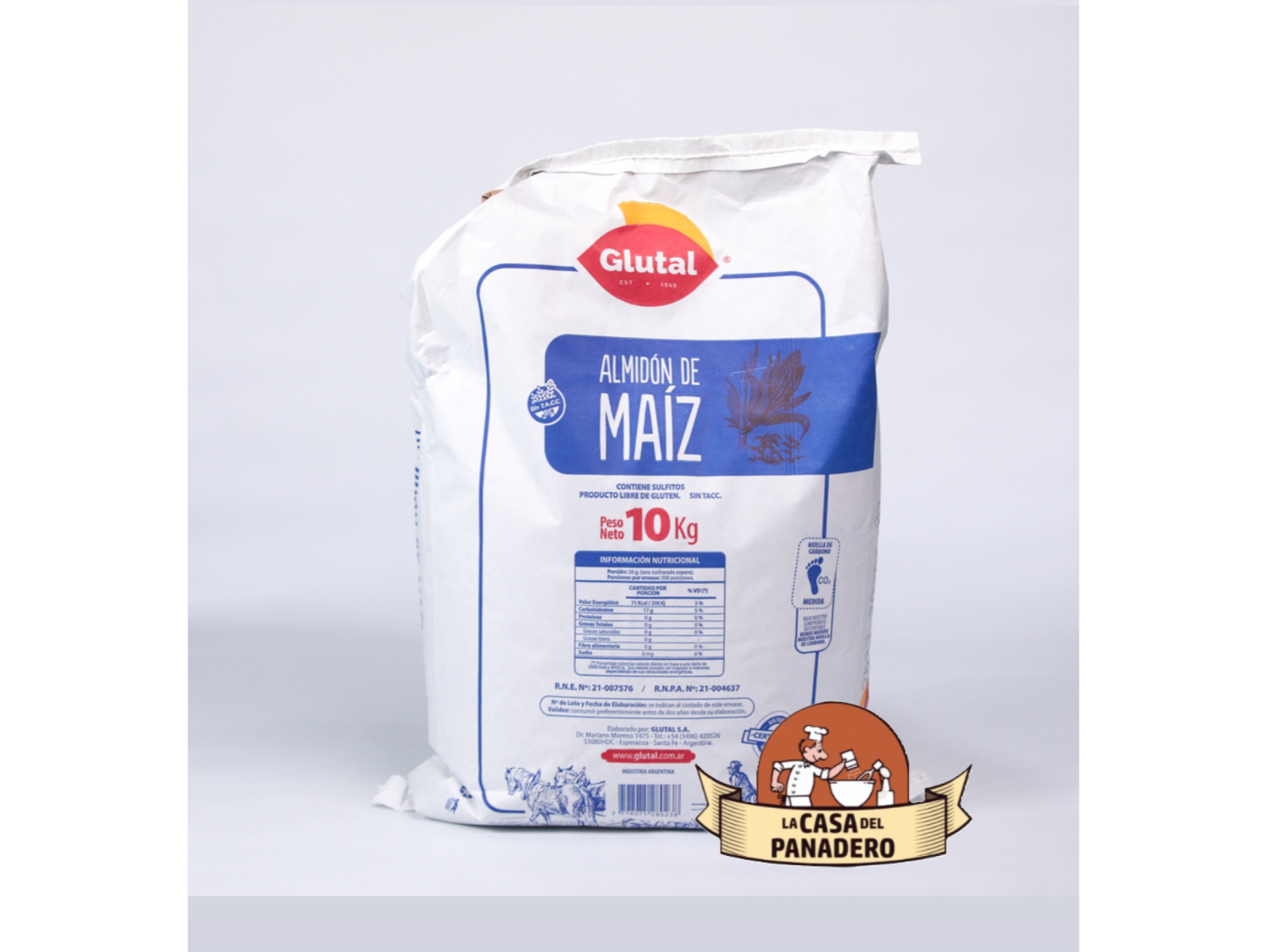 Fécula de Maíz Glutal x 10kg.