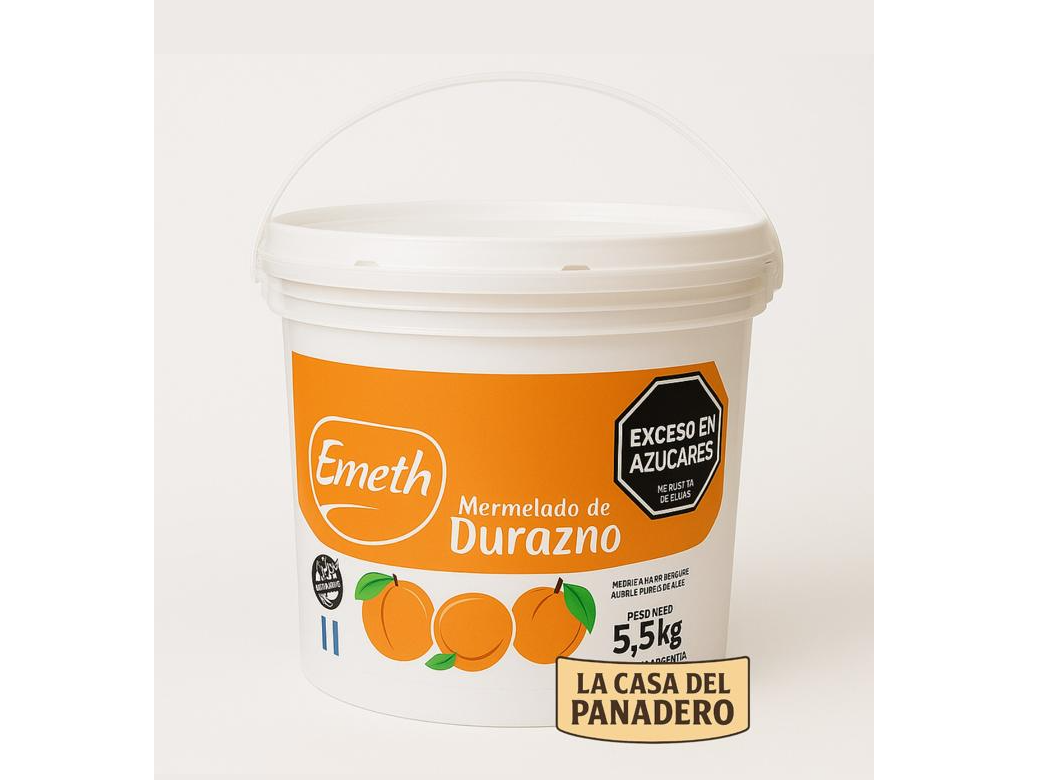 Mermelada de Durazno en balde "Emeth" x 5,5kg