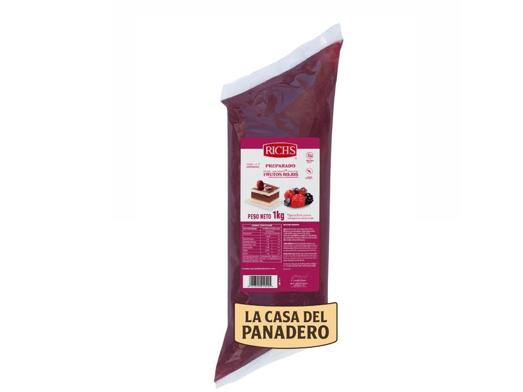 Preparado a base de pulpa de frutos rojos xkg Richs