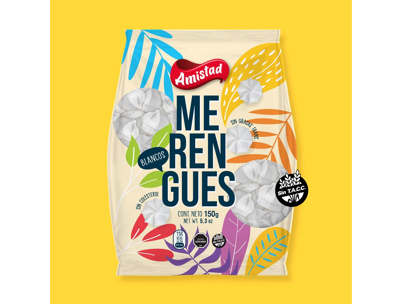 Merengue mediano blanco ``La Amistad´´  x150gr